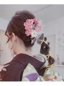 ロープヘアアレンジ