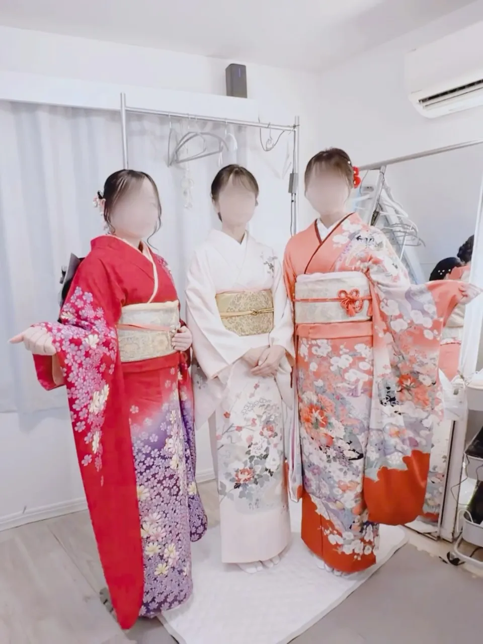 3名様 着付けヘアセット🍃